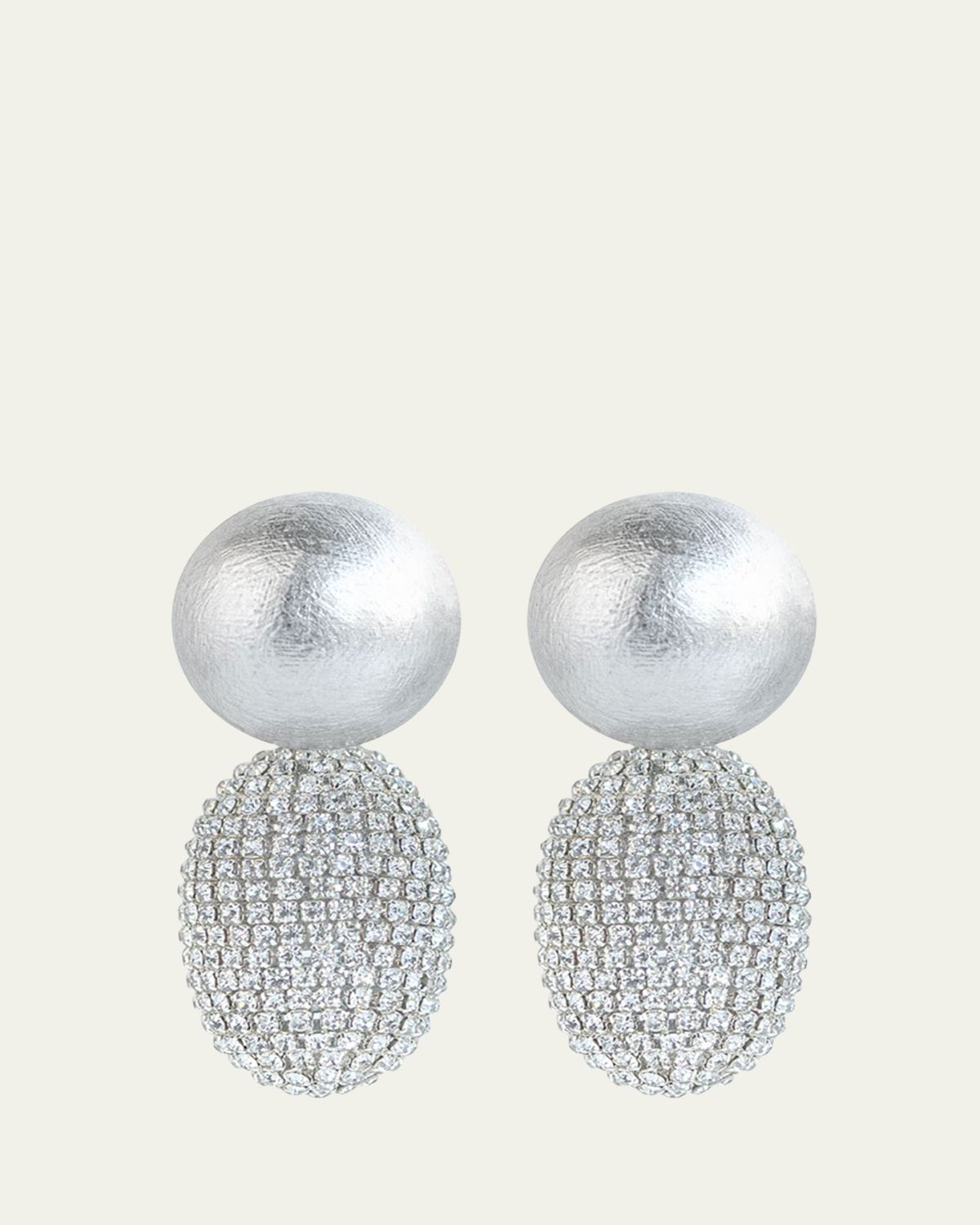 Saule Label Selena Clip-On Earrings in Lunar Glow