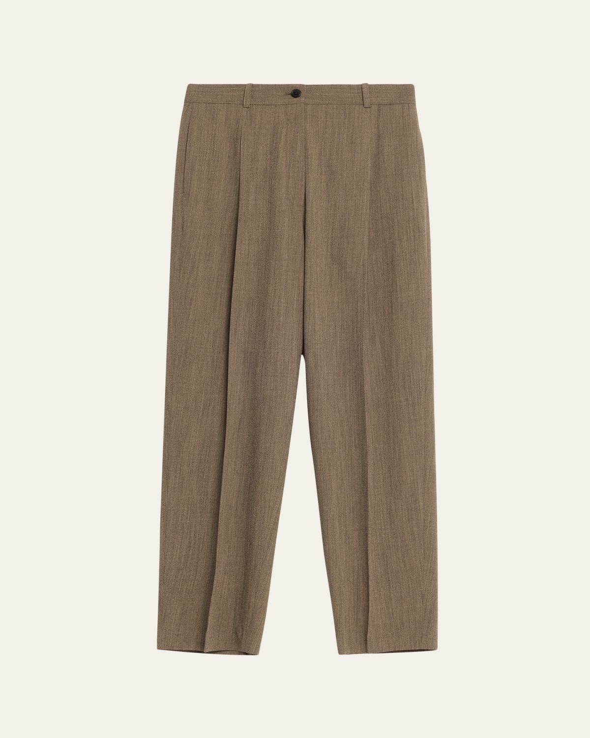 THE ROW Gianni Wool Pleated Tapered-Leg Pants | Thumbnail 6 THE ROW Gianni Wool Pleated Tapered-Leg Pants | Thumbnail 6