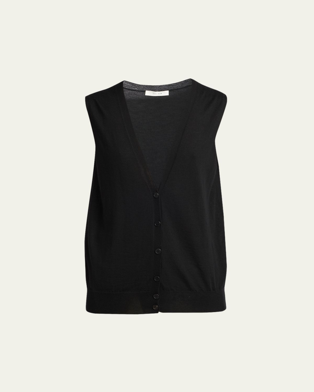 THE ROW Neel Cashmere Cardigan Vest | Thumbnail 10