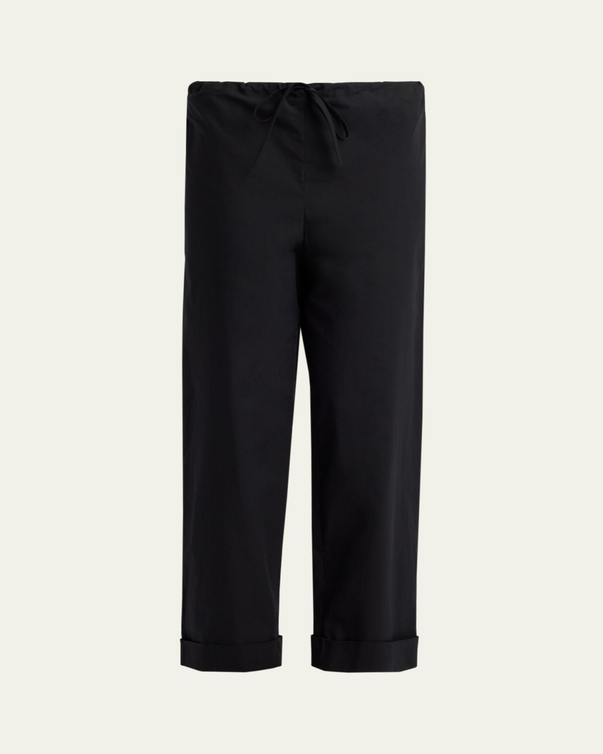 THE ROW Delano Straight-Leg Cotton Poplin Pants