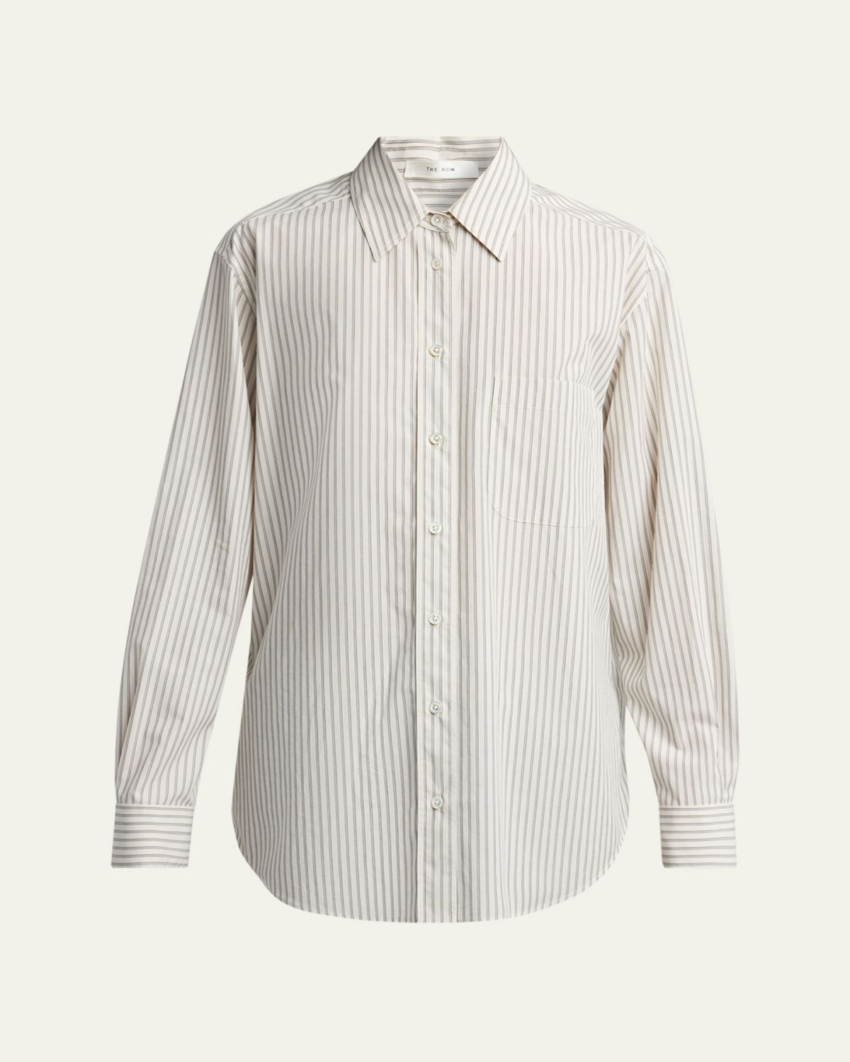 THE ROW Gavina Striped Cotton Shirt