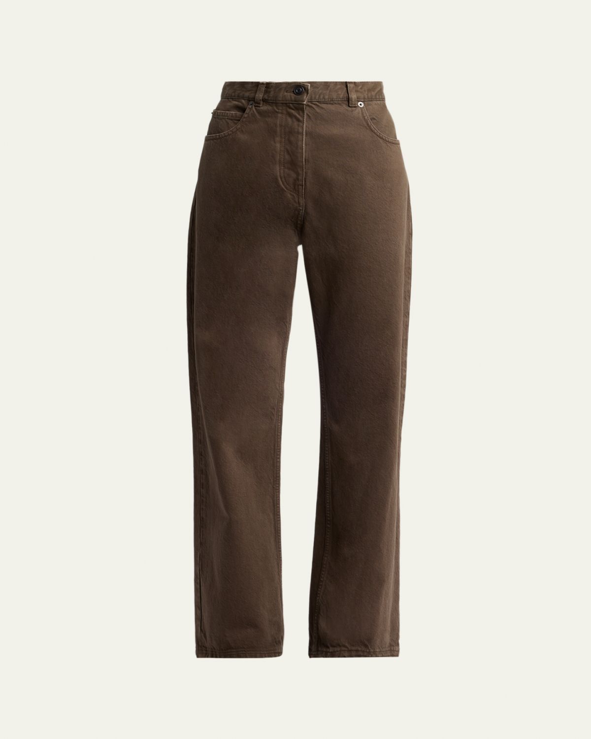THE ROW Finbar Straight-Leg Cotton Jeans