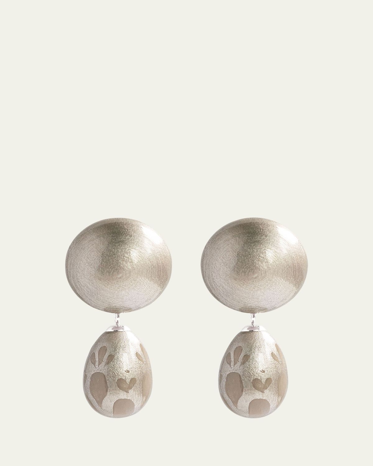 Saule Label Calista Earrings in Platinum Glow