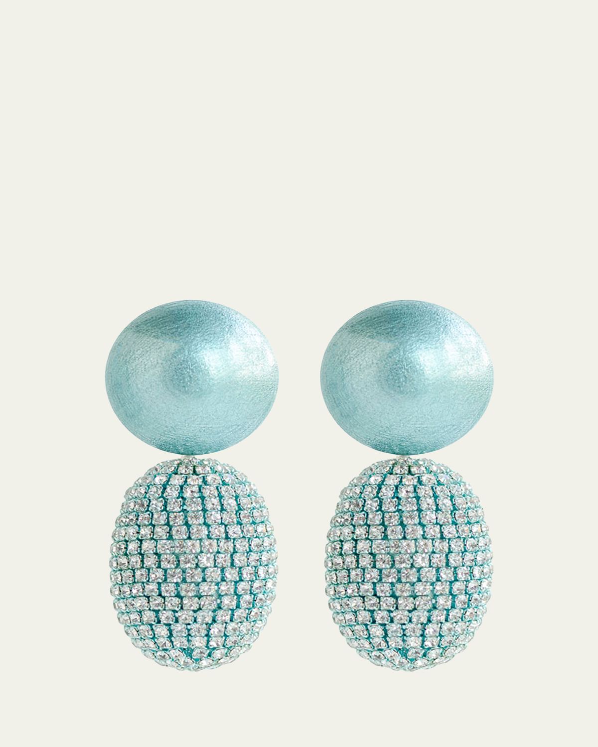Saule Label Selena Clip-On Earrings in Azure Dream