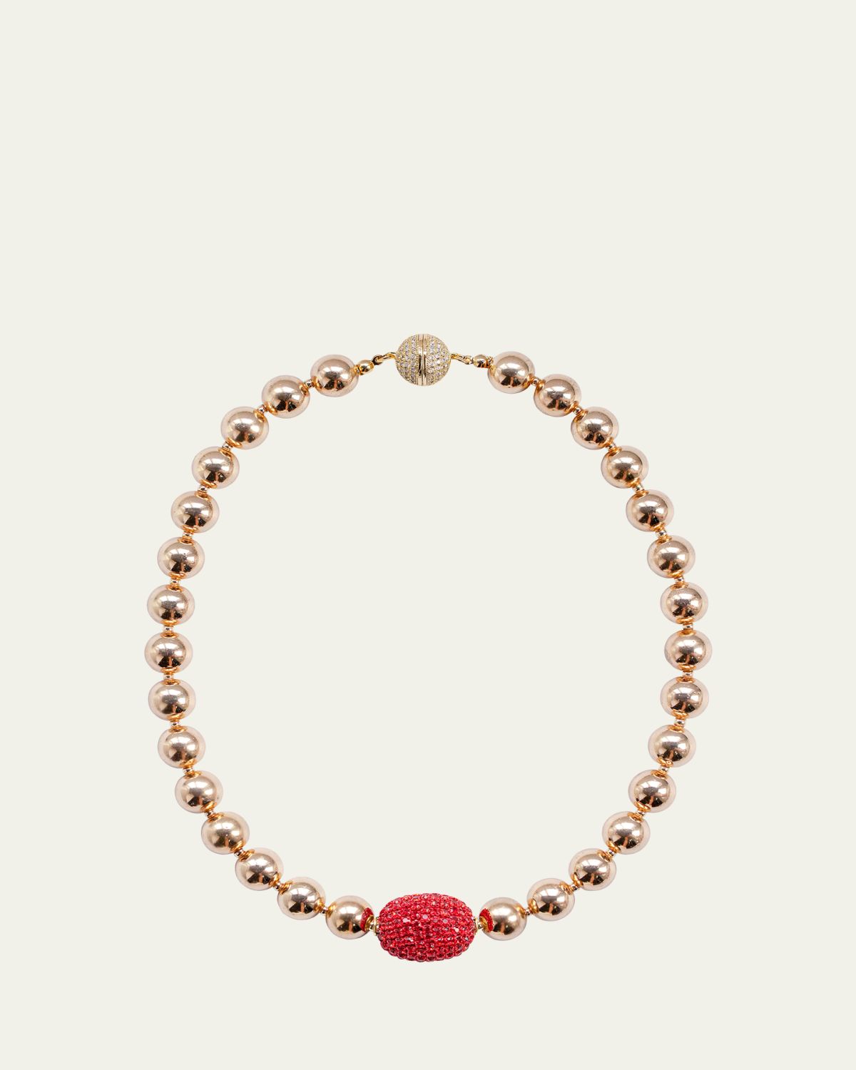 Saule Label Cassia Necklace in Crimson Bloom
