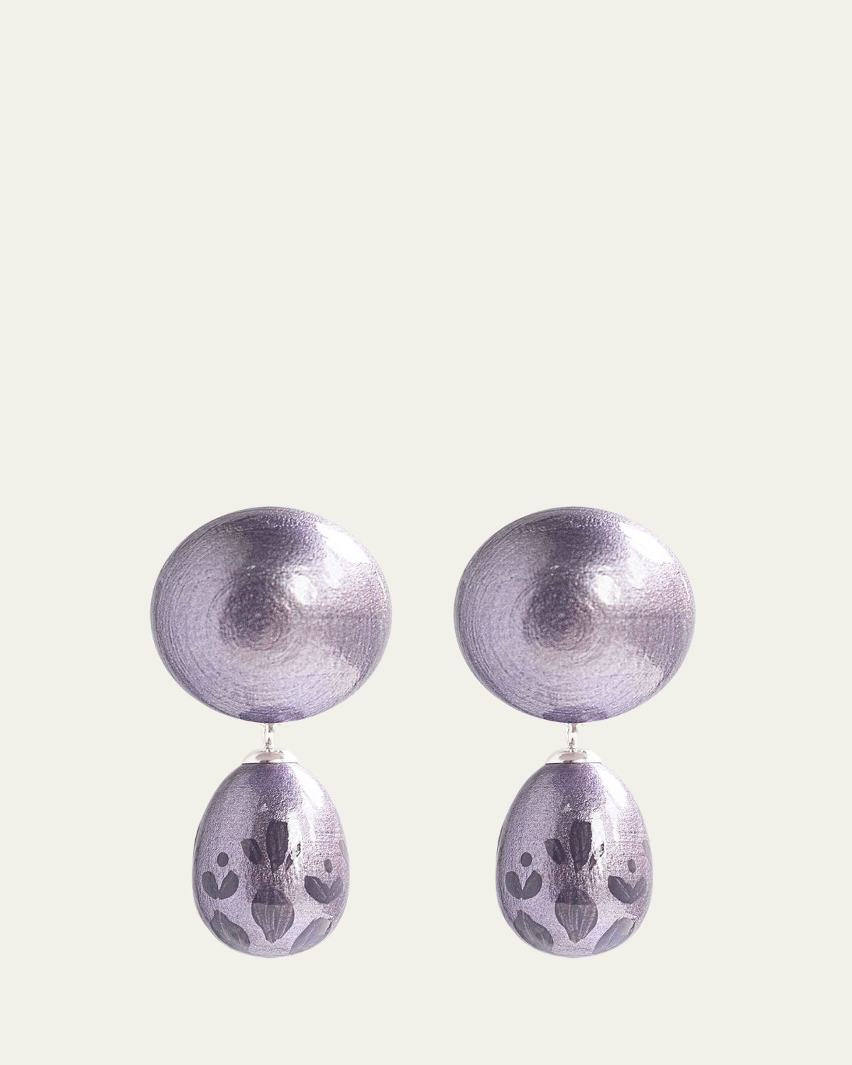 Saule Label Calista Earrings in Violet Ash