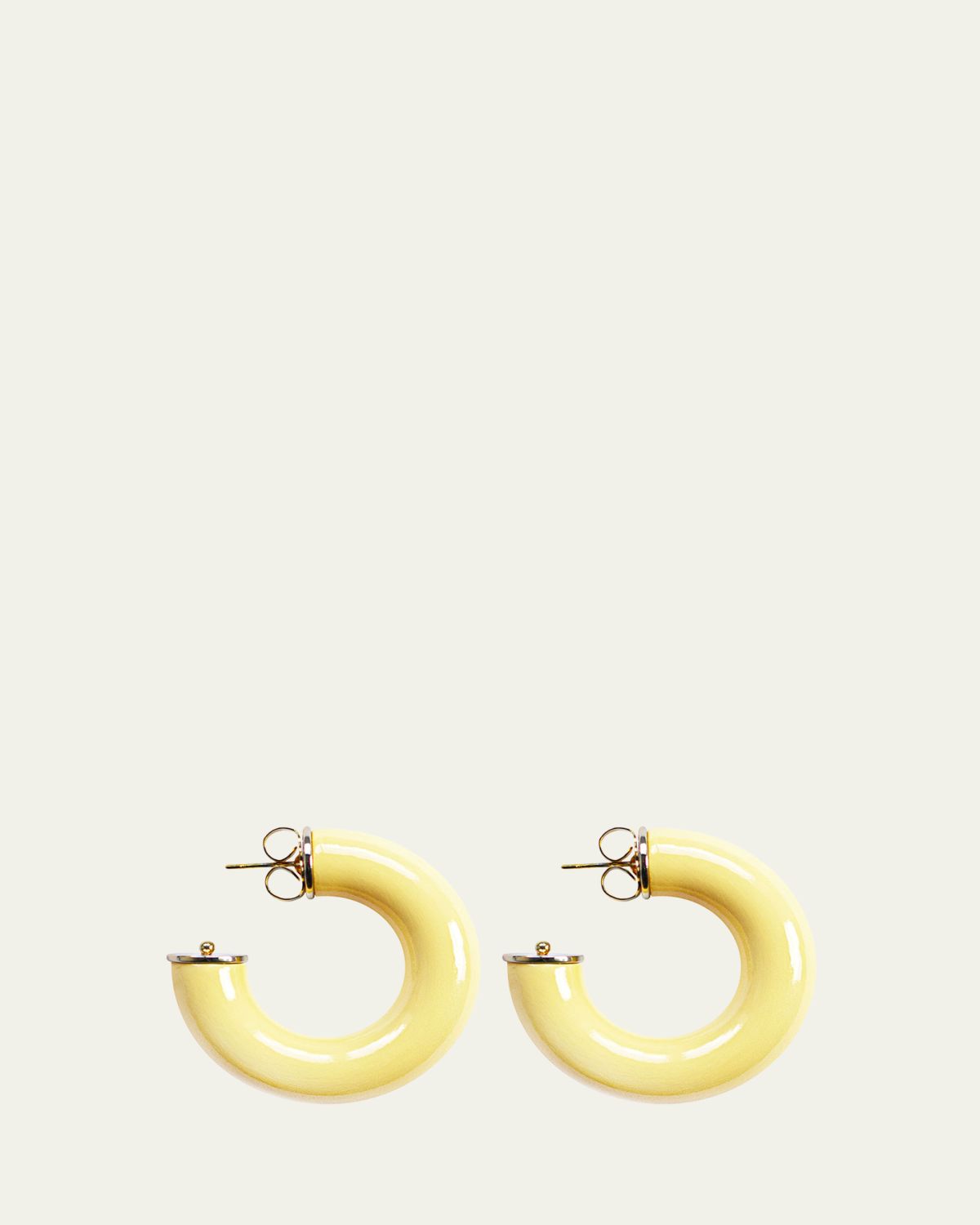 Saule Label Alba Hoop Earrings in Buttercup