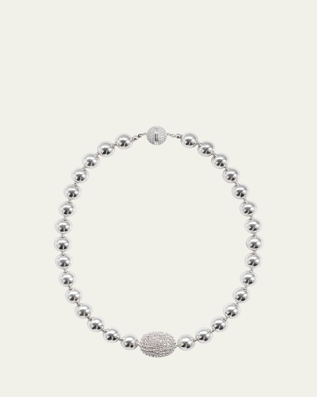 Saule Label Cassia Necklace in Silver Sheer