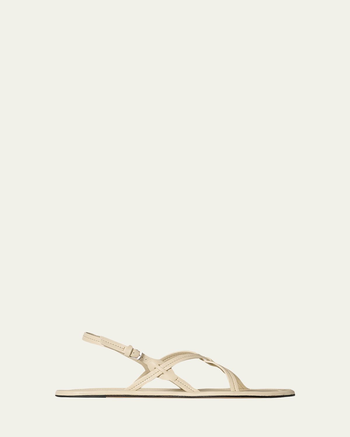 THE ROW Malick Strappy Leather Sandals | Thumbnail 3