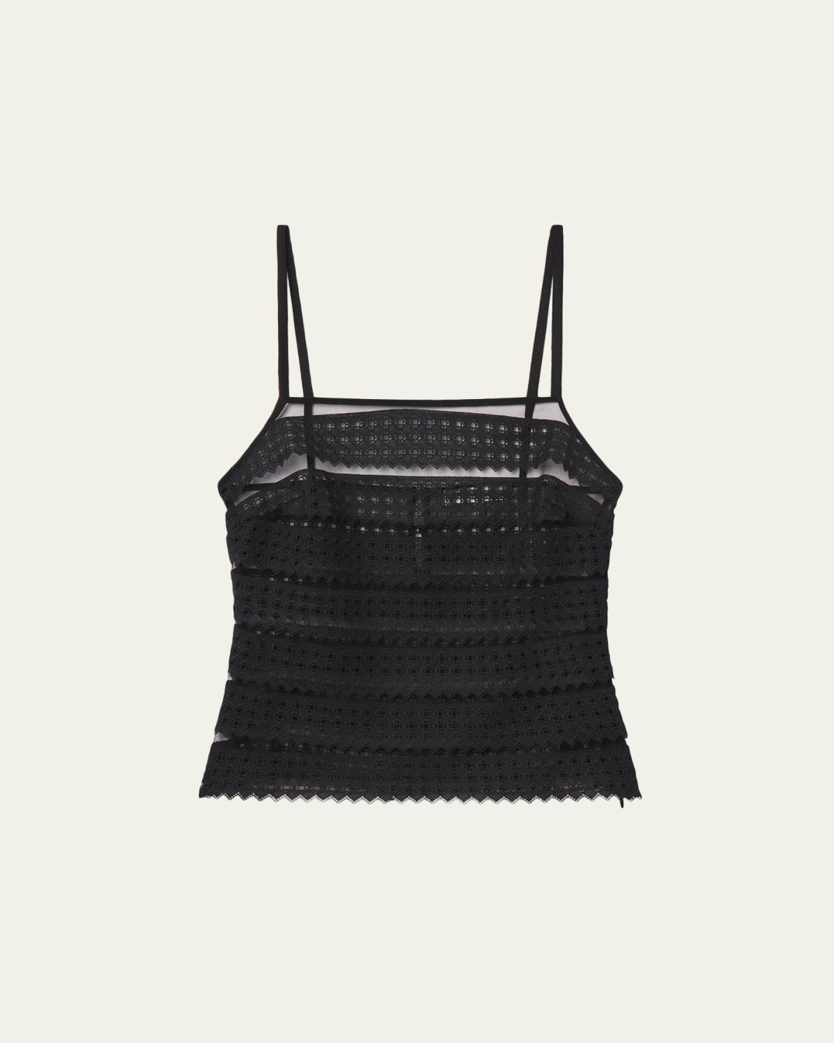 FRAME The Lattice Crochet Top