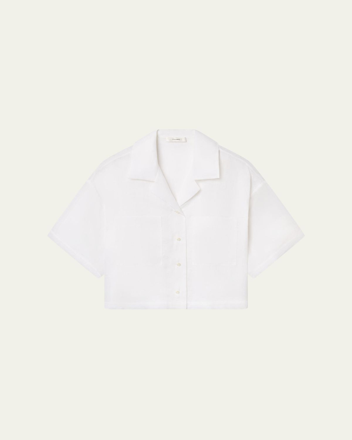 FRAME The Linen Pocket Top