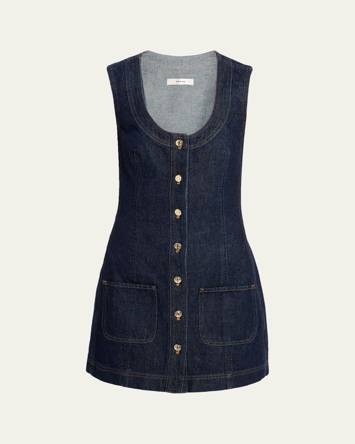 FRAME The Patch Pocket Mini Dress