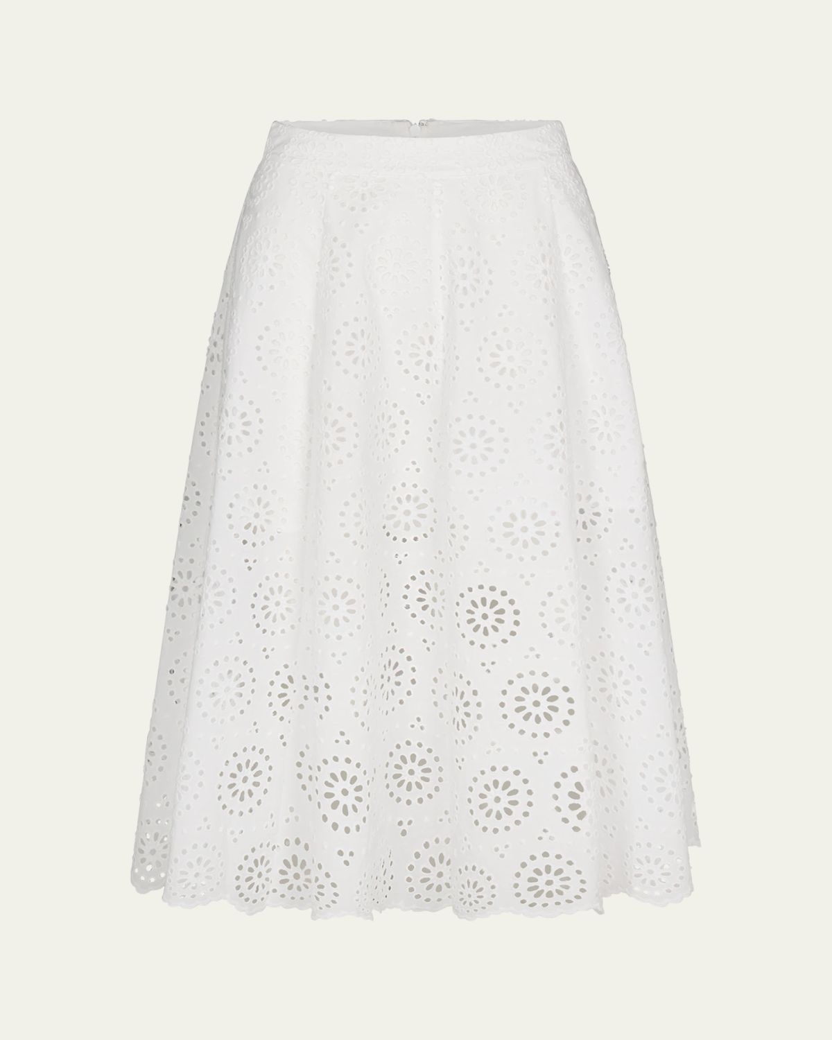 FRAME The Solstice Eyelet Skirt