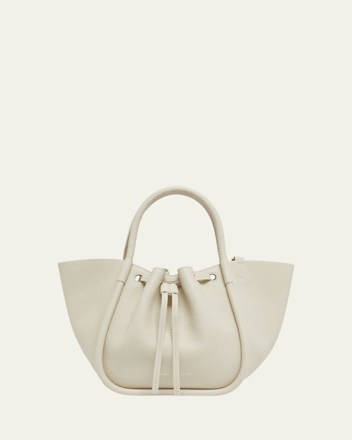 Proenza Schouler Small Ruched Grain Leather Tote Bag