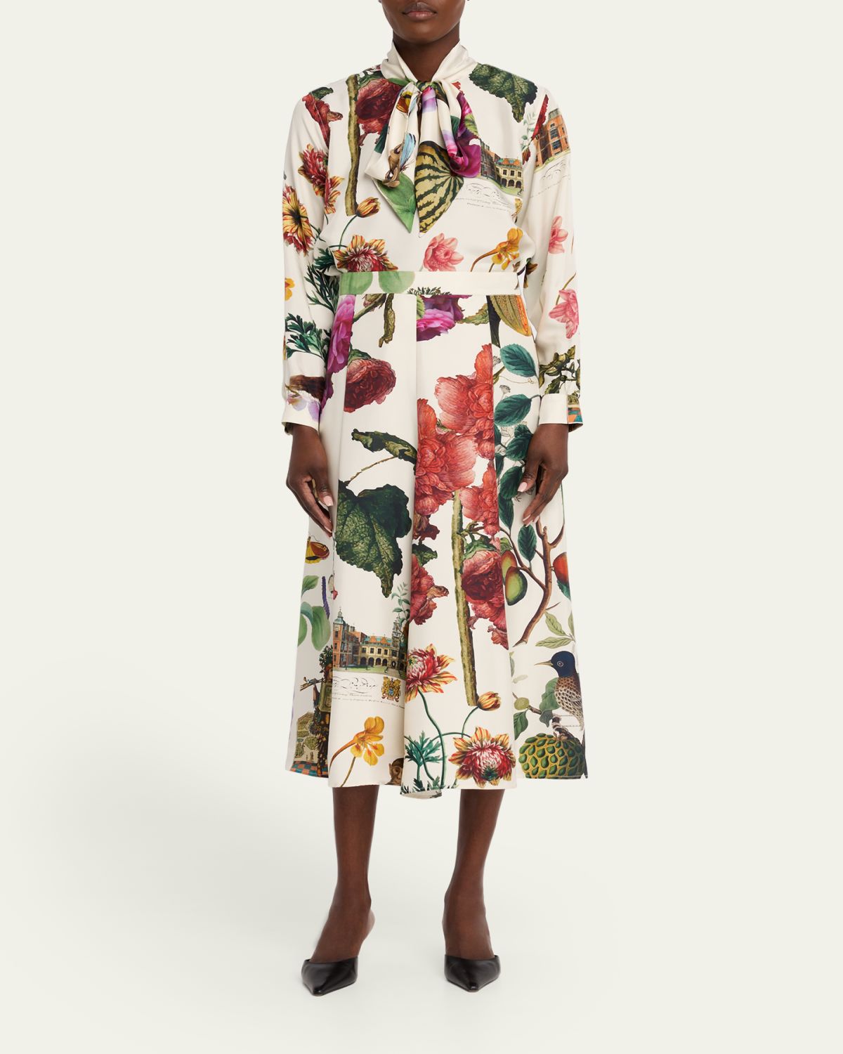 Libertine Hollyhock Silk Midi Tulip Skirt | Thumbnail 2 Libertine Hollyhock Silk Midi Tulip Skirt | Thumbnail 2