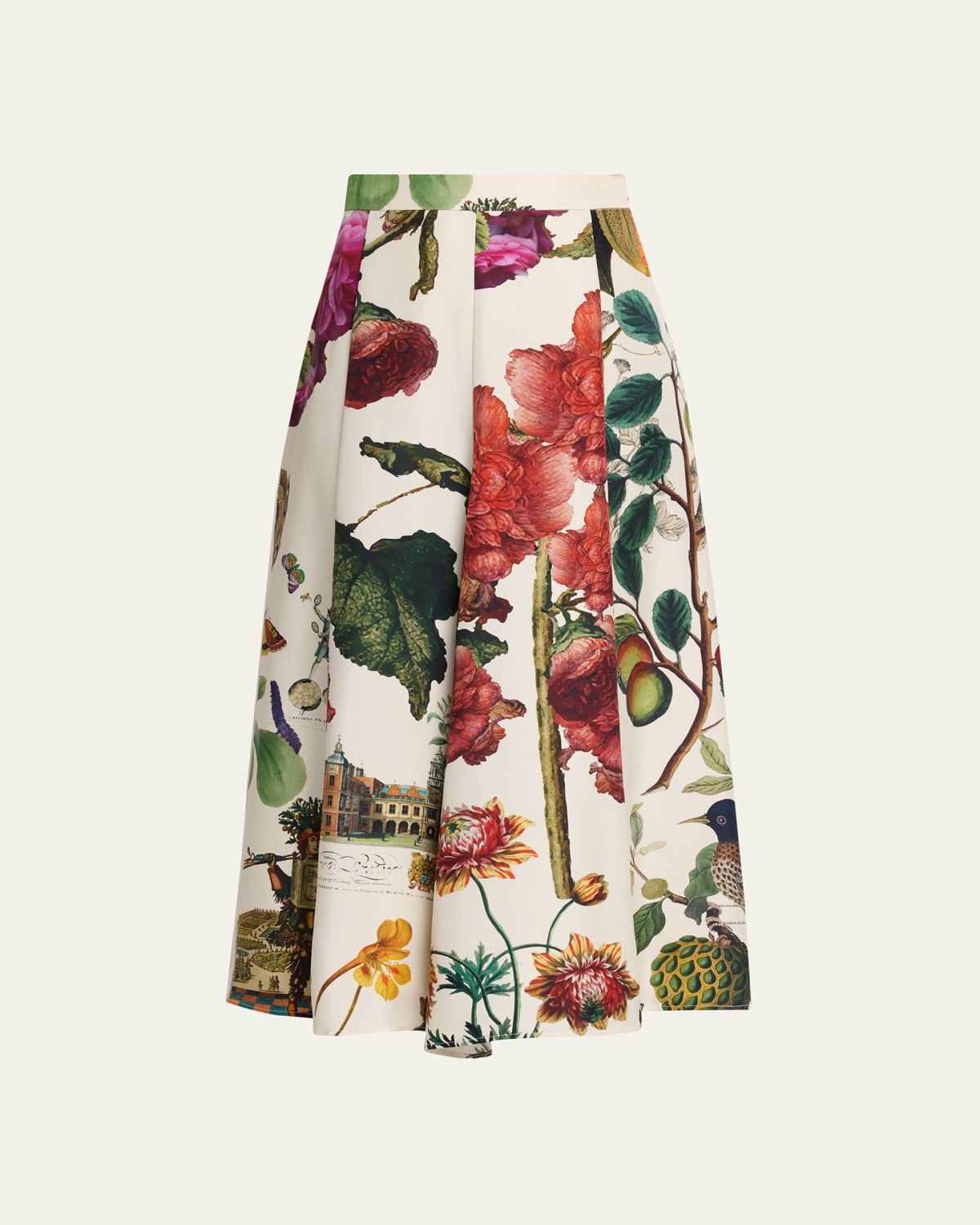 Libertine Hollyhock Silk Midi Tulip Skirt
