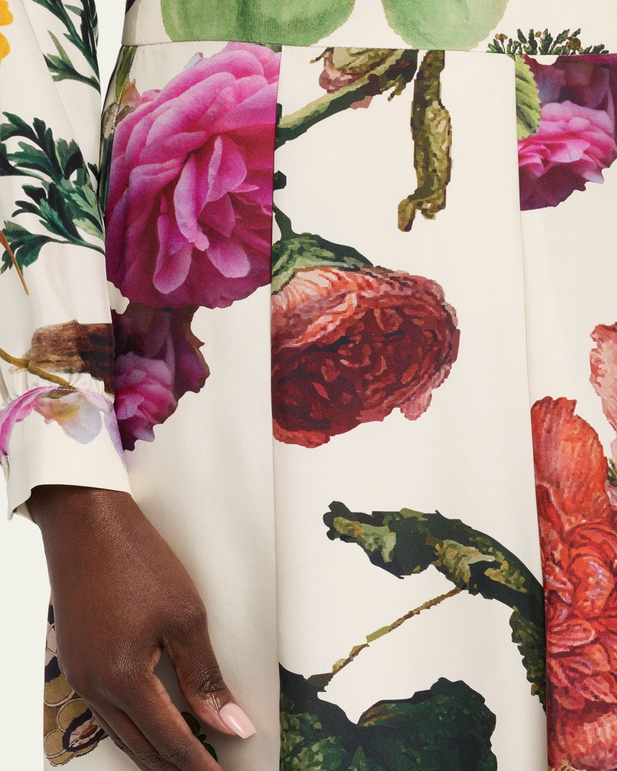 Libertine Hollyhock Silk Midi Tulip Skirt | Thumbnail 5 Libertine Hollyhock Silk Midi Tulip Skirt | Thumbnail 5