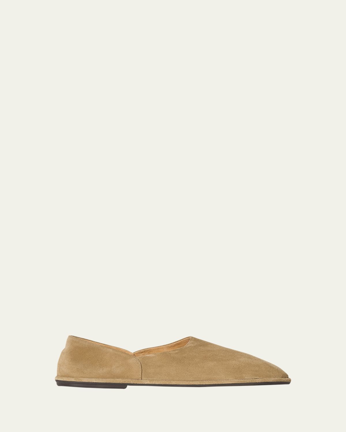 THE ROW Men's Canal Suede Slip-On Loafers