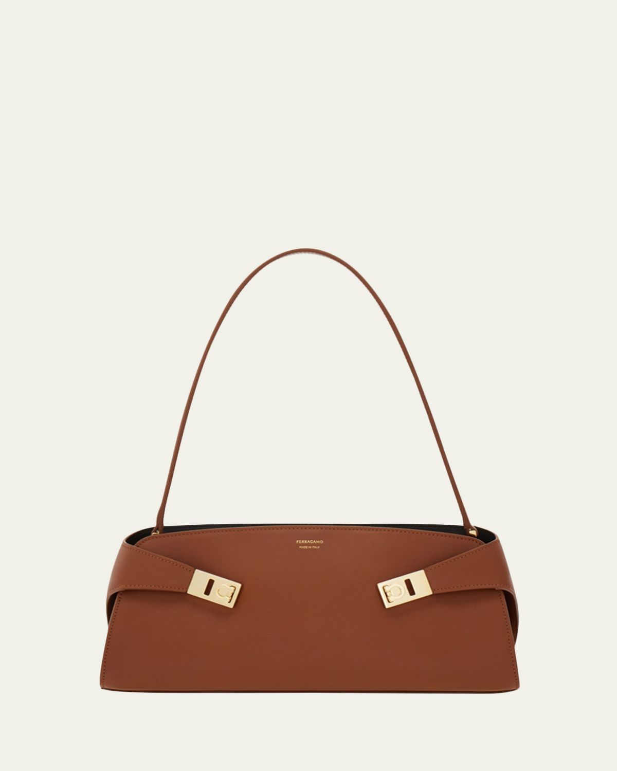 Ferragamo Hug East-West Leather Shoulder Bag