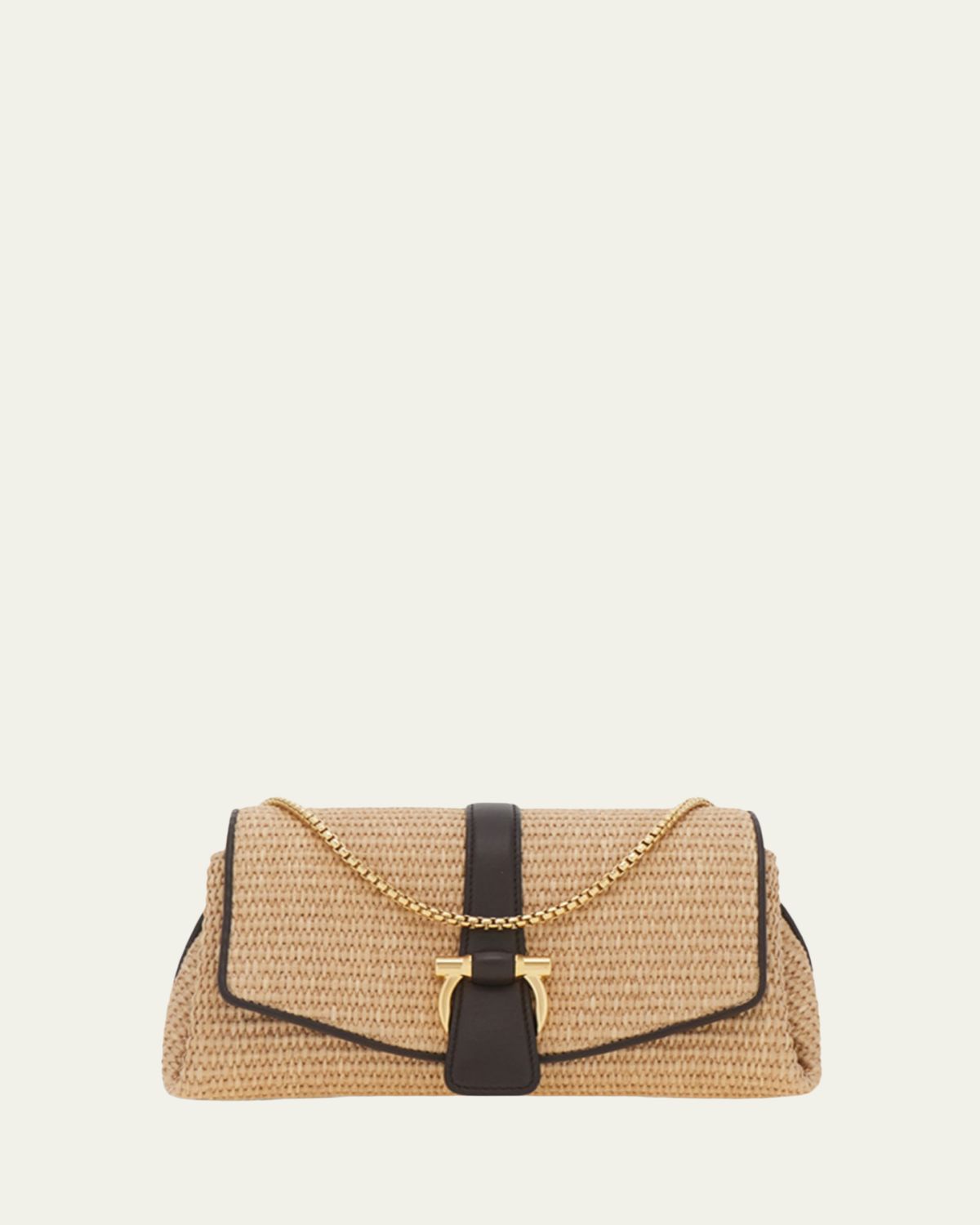 Ferragamo Leather-Trim Raffia Crossbody Bag | Thumbnail 6 Ferragamo Leather-Trim Raffia Crossbody Bag | Thumbnail 6