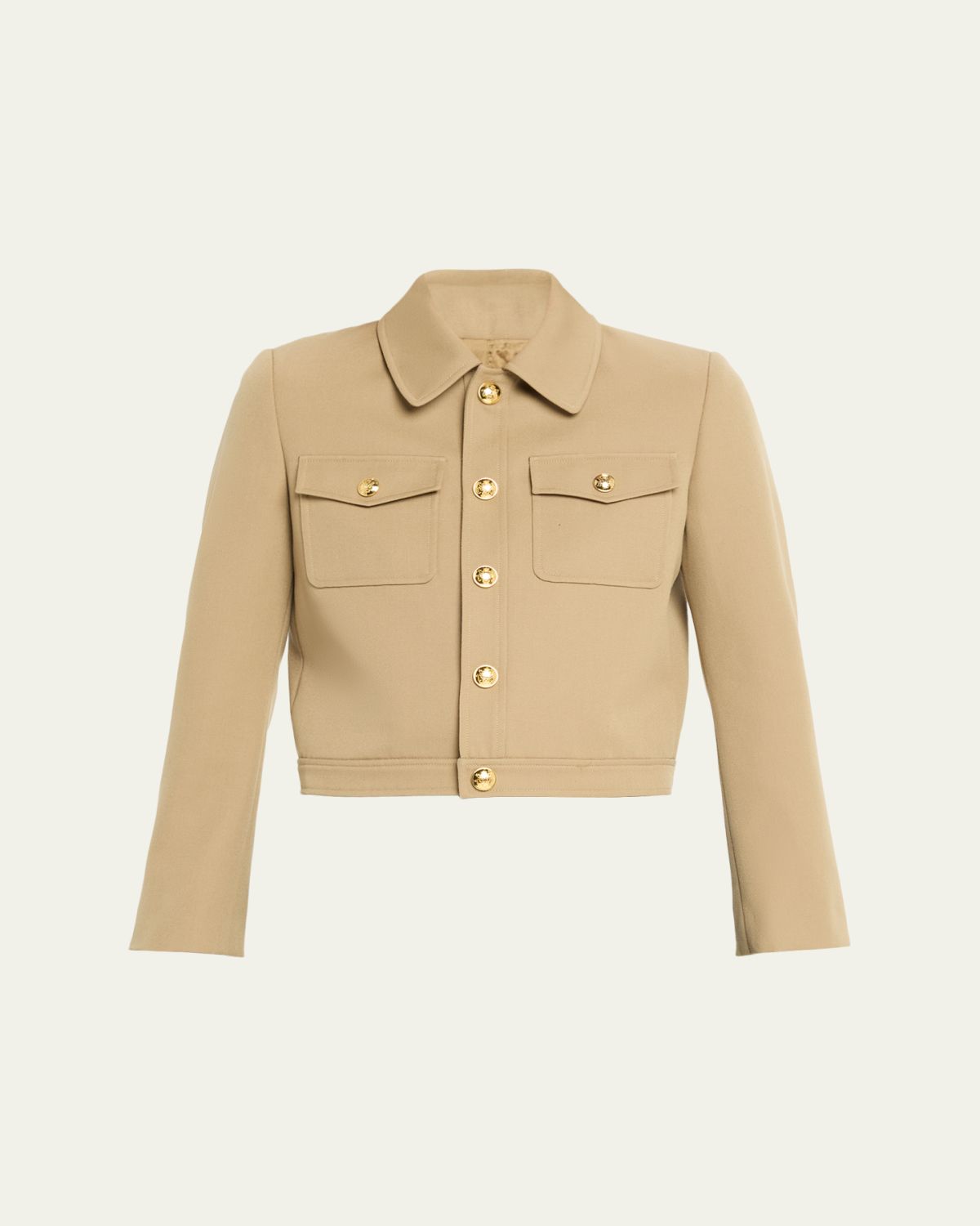 Nili Lotan Edna Single-Breasted Crop Jacket