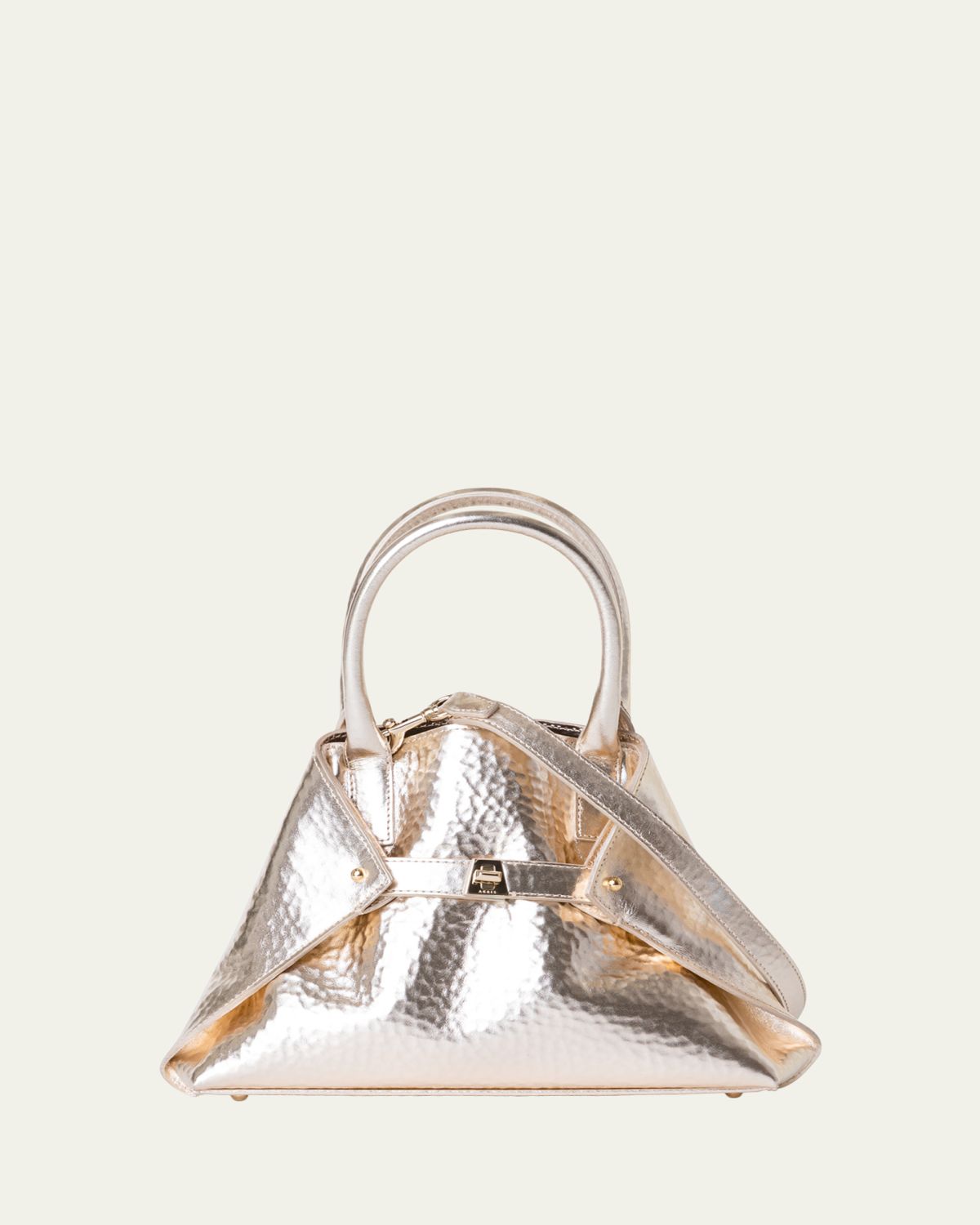 Akris Ai XS Metallic Leather Tote Bag | Thumbnail 5