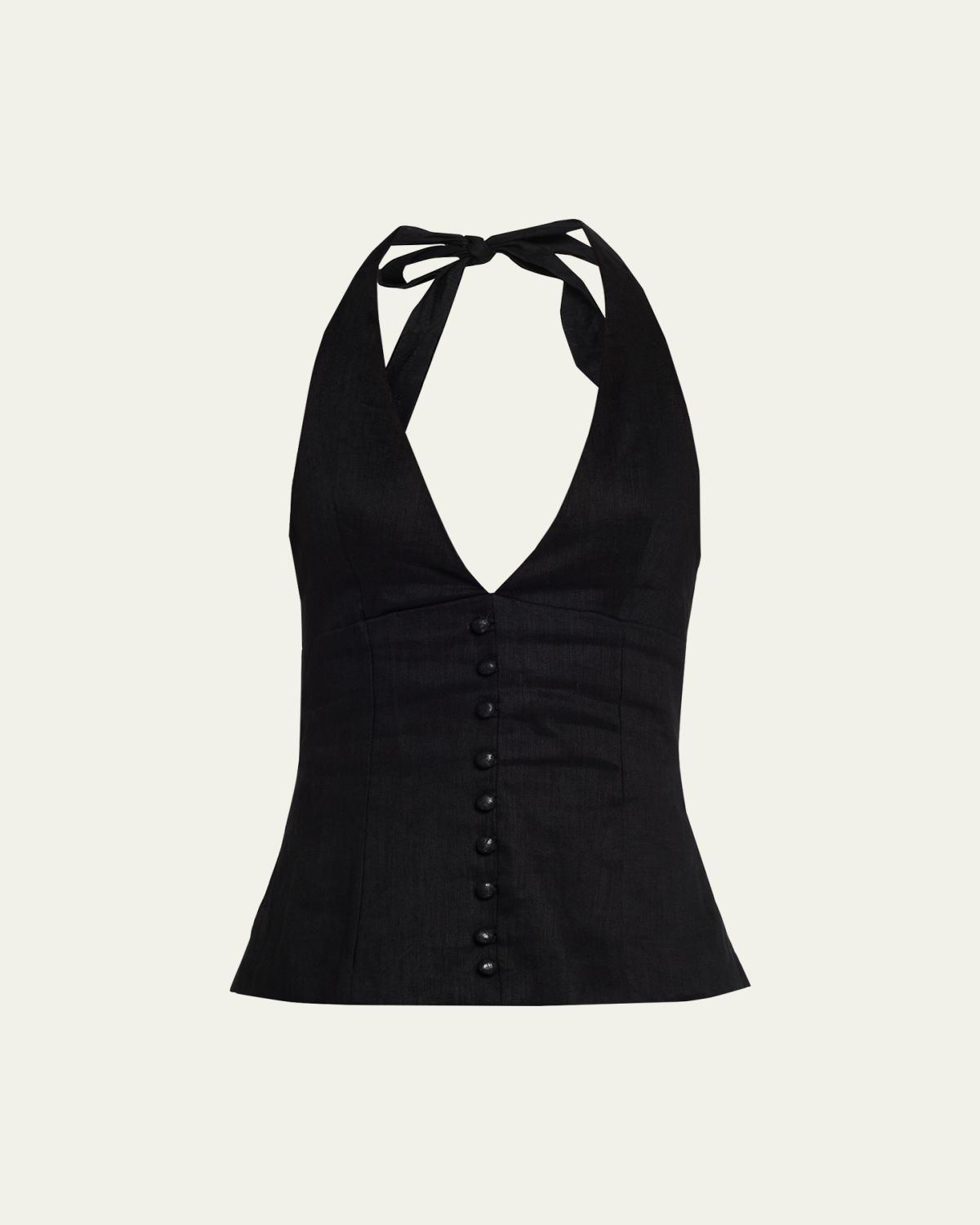 AEXAE Linen Halter Top