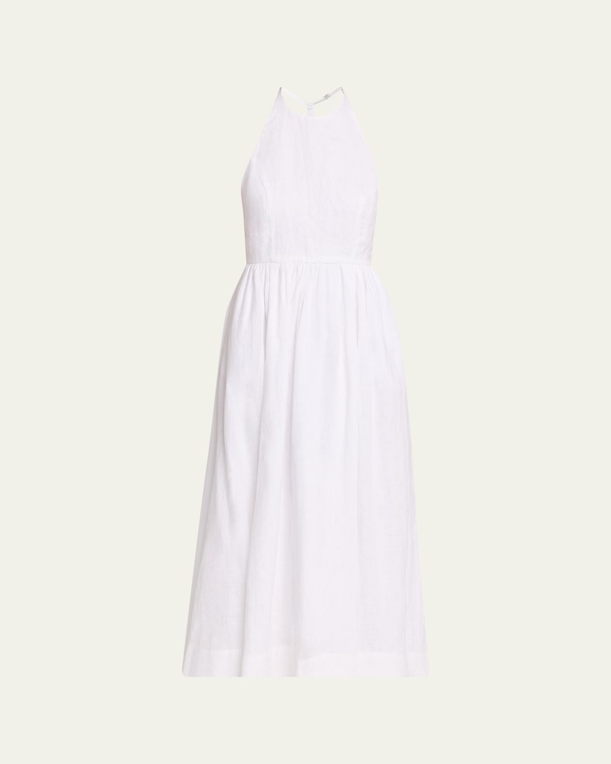 AEXAE Sleeveless Linen Midi Dress