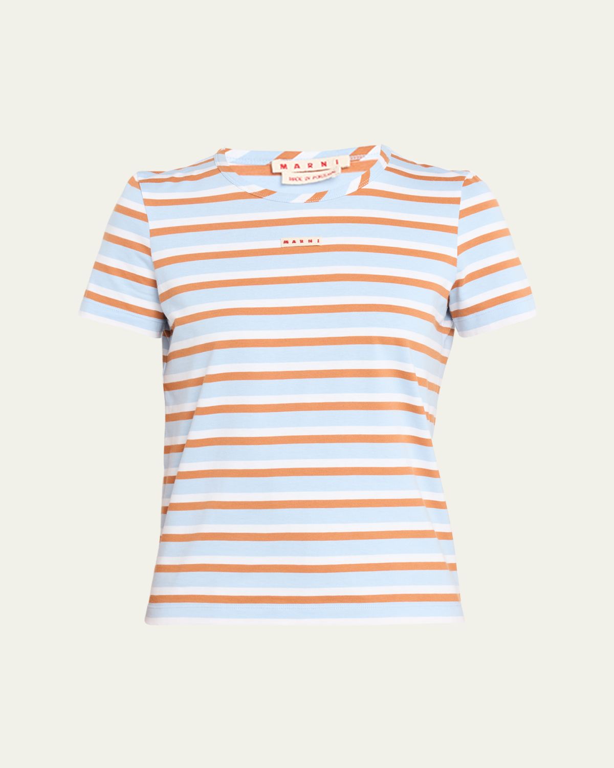 Marni Striped Cotton Short-Sleeve T-Shirt