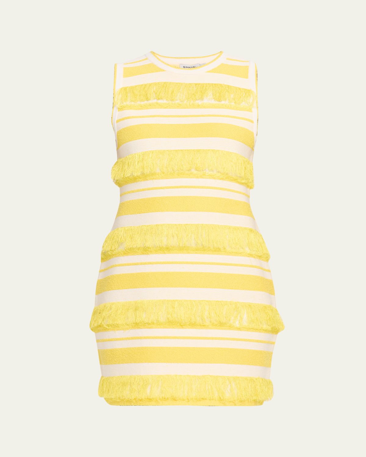 SIMKHAI Elly Knit Fringe Mini Dress