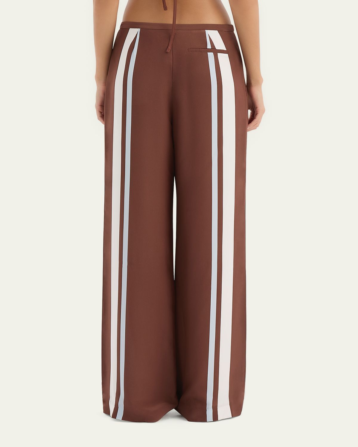SIR Marais Striped Silk Crepe Trousers | Thumbnail 3 SIR Marais Striped Silk Crepe Trousers | Thumbnail 3