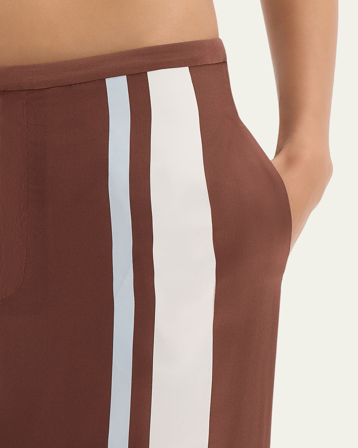 SIR Marais Striped Silk Crepe Trousers | Thumbnail 5 SIR Marais Striped Silk Crepe Trousers | Thumbnail 5