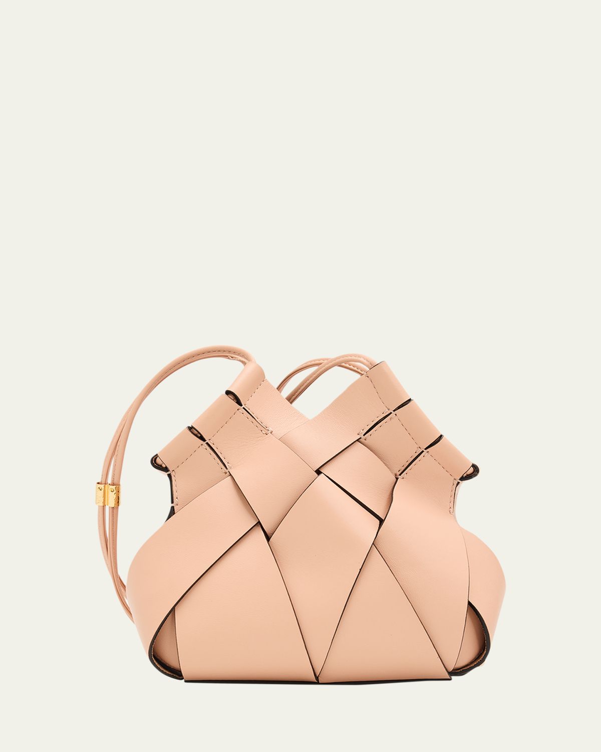 Ulla Johnson Charlotte Woven Leather Crossbody Bag