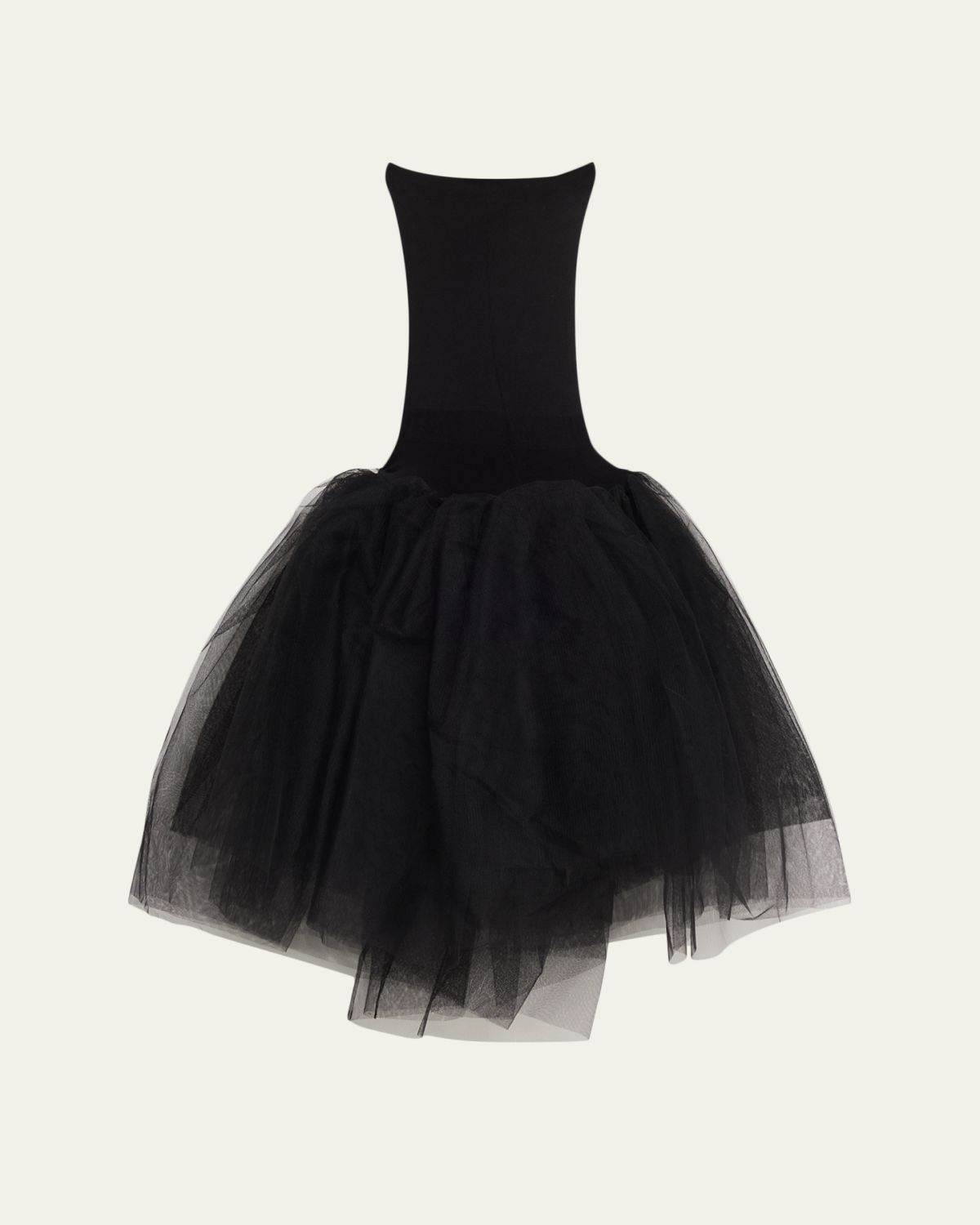 Junya Watanabe Drop-Waist Sheer Tulle Midi Skirt
