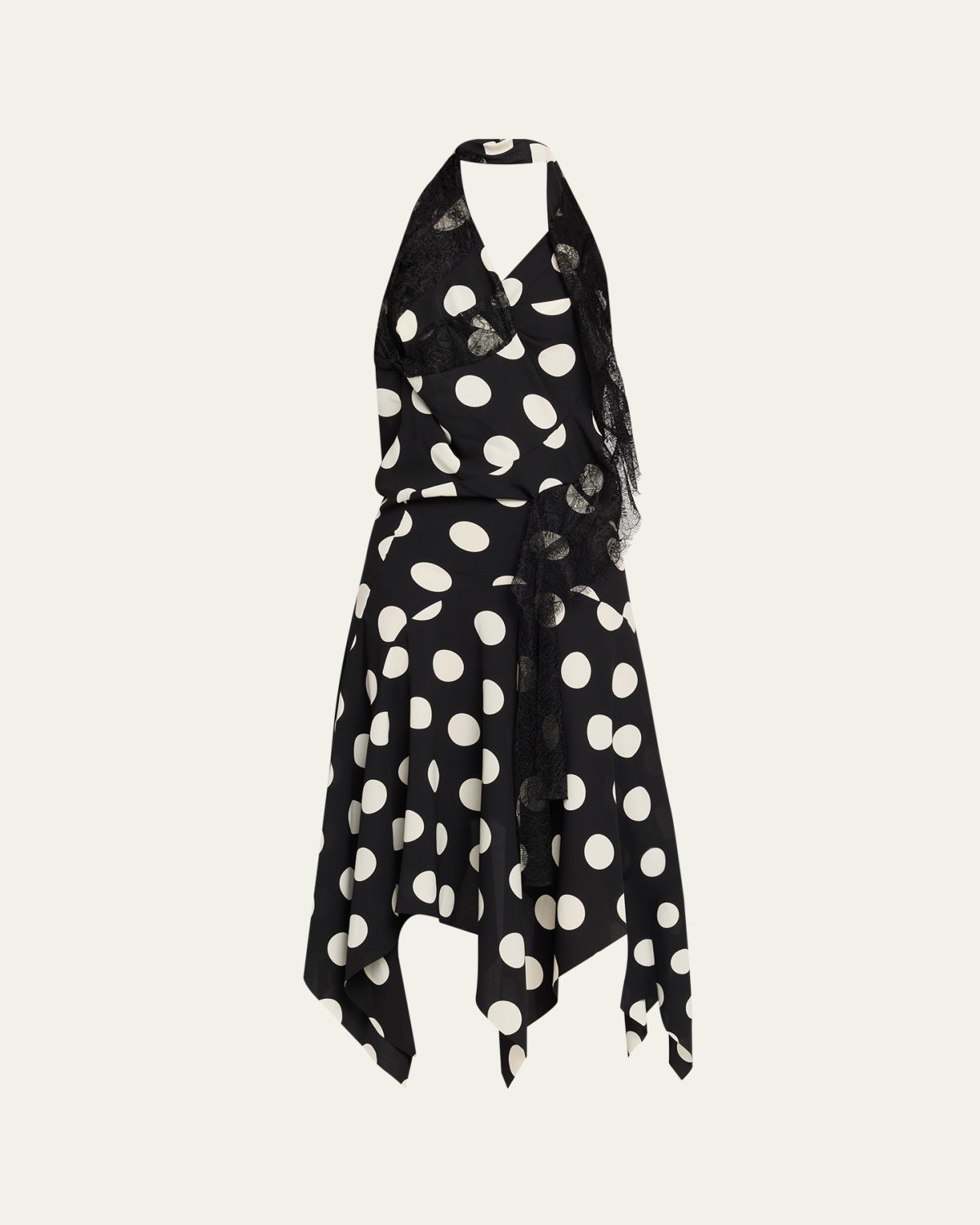 Junya Watanabe Polka Dot Halter Midi Dress | Thumbnail 4