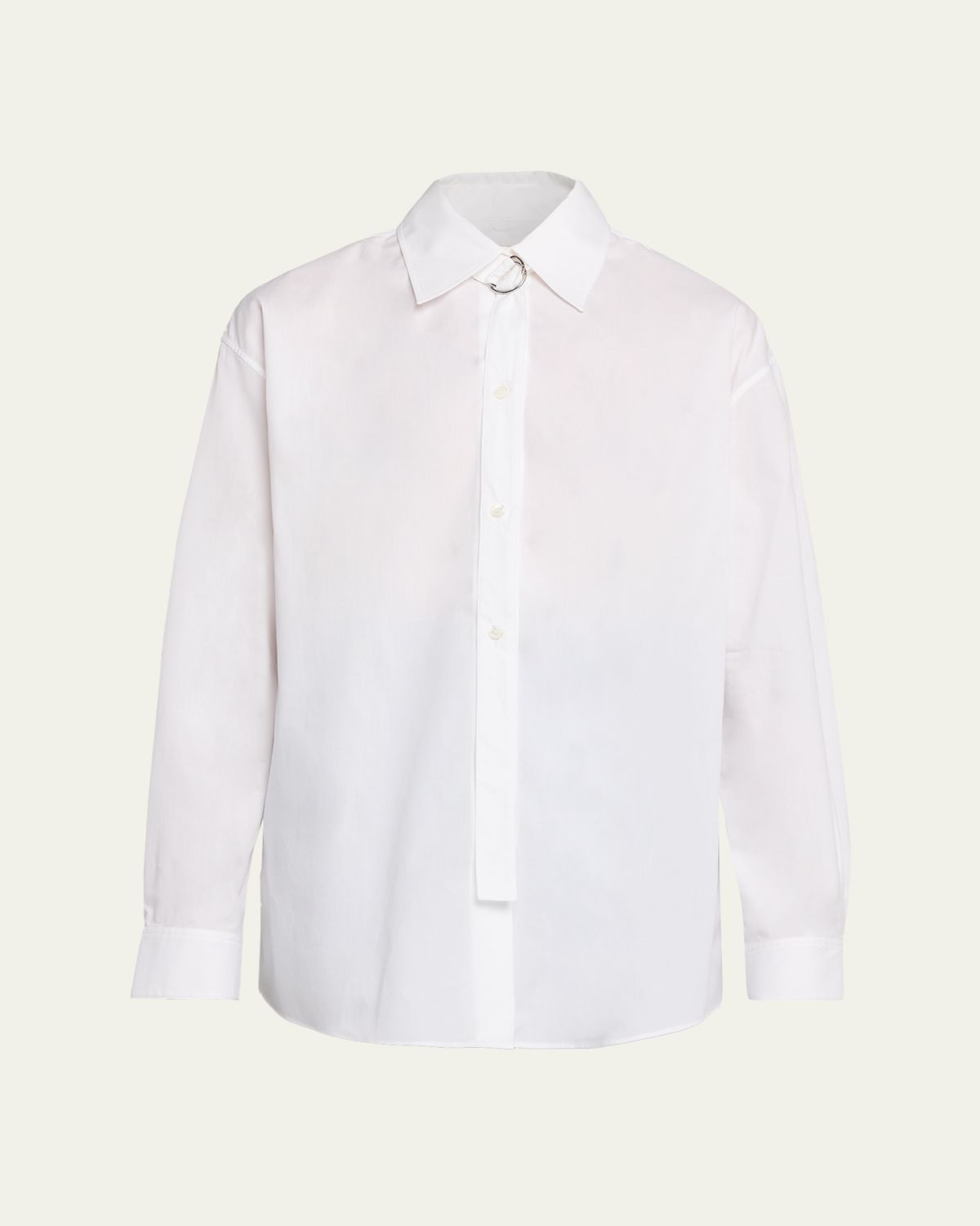 Marni D-Ring Strap Cotton Poplin Button-Down Shirt