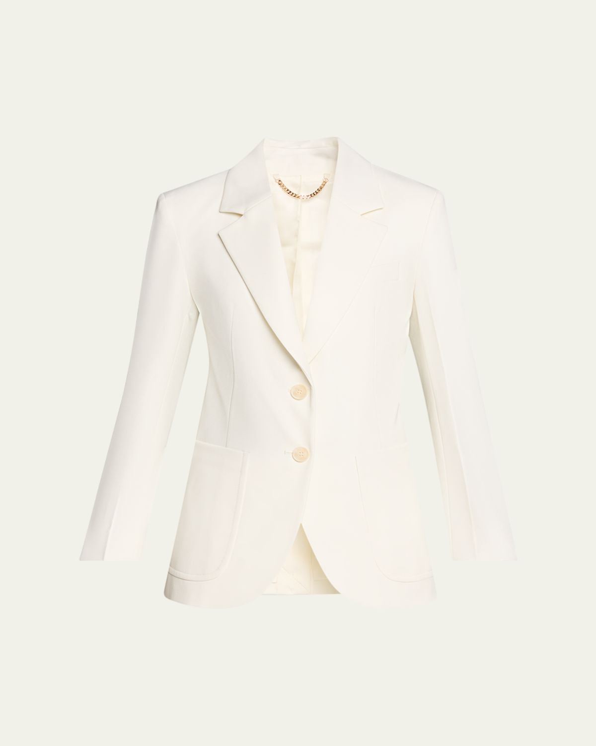 Victoria Beckham Patch-Pocket Single-Breasted Jacket