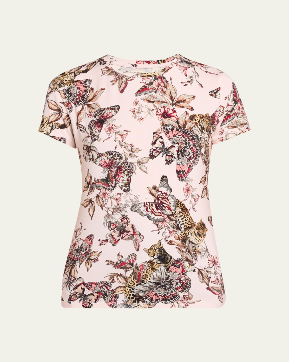 L 'Agence Ressi Short-Sleeve Butterfly Tee