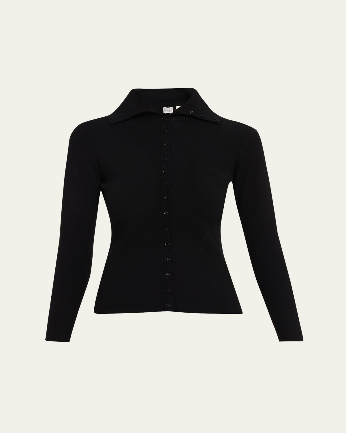 Toteme Fitted Polo Cardigan | Thumbnail 6 Toteme Fitted Polo Cardigan | Thumbnail 6