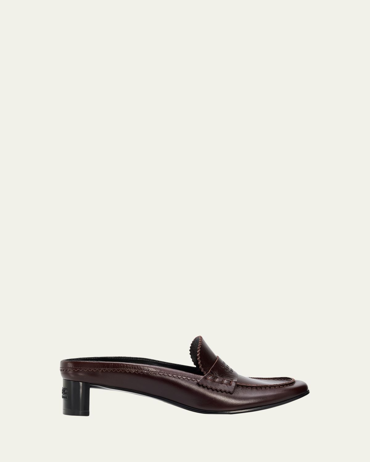 MM6 Maison Margiela Swing Toe Leather Mule Loafers
