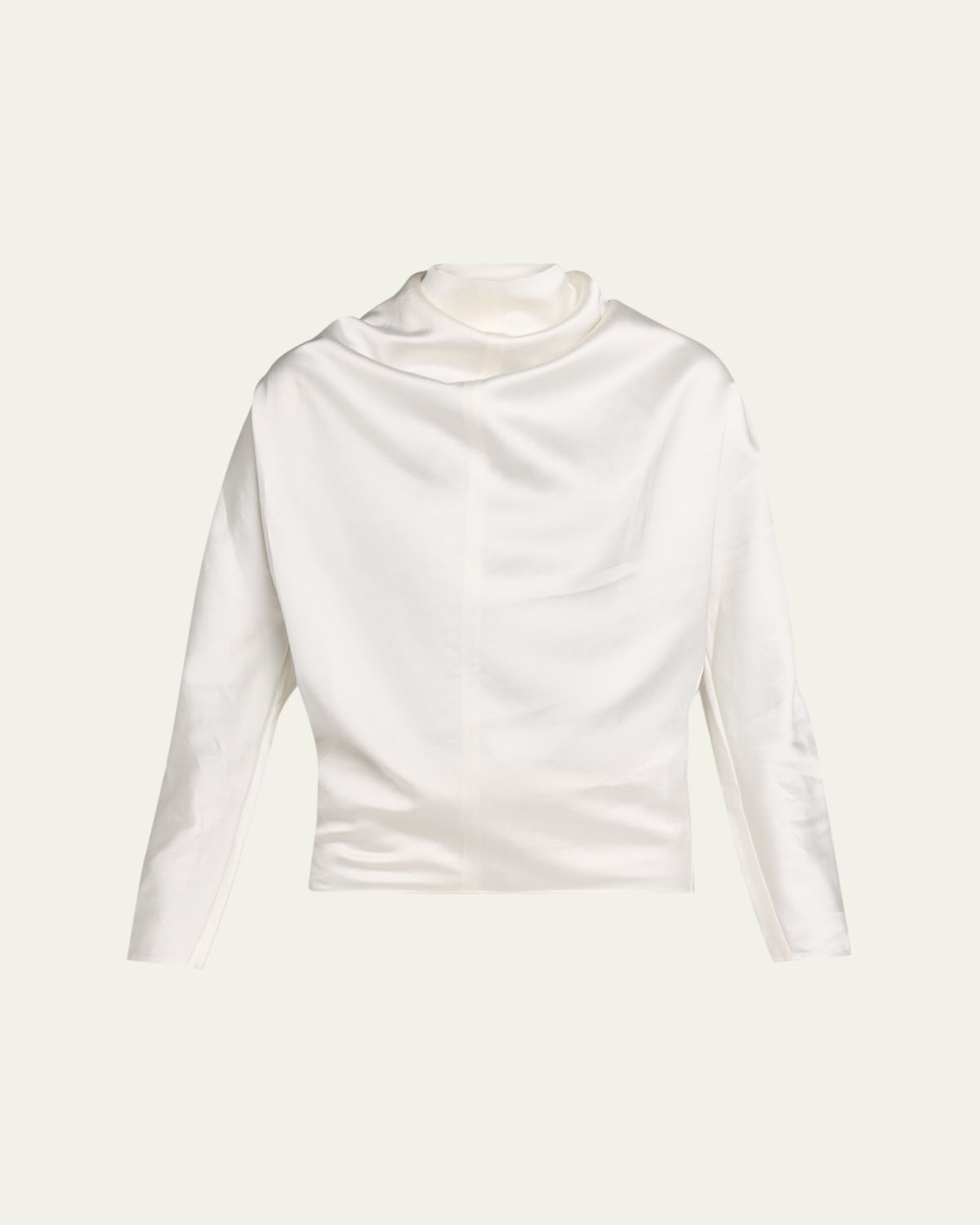 Toteme Cowl-Neck Organza Blouse