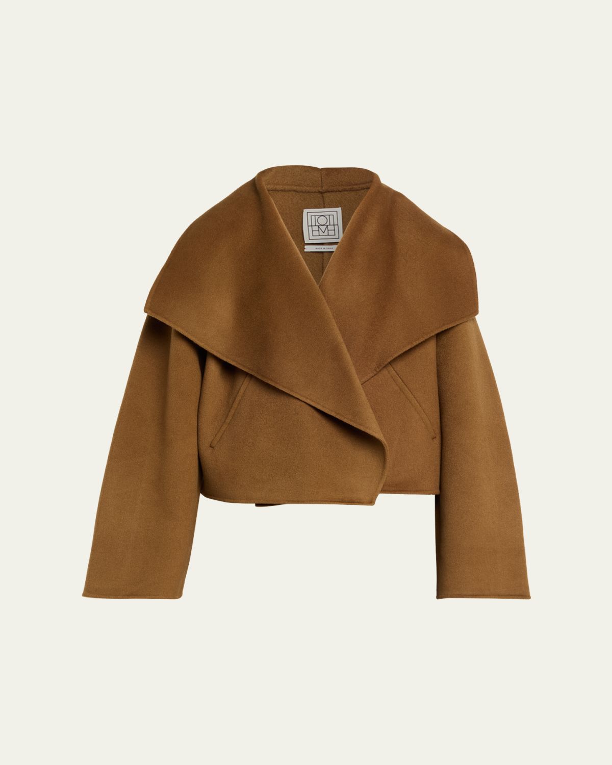 Toteme Signature Cropped Wool Double Jacket
