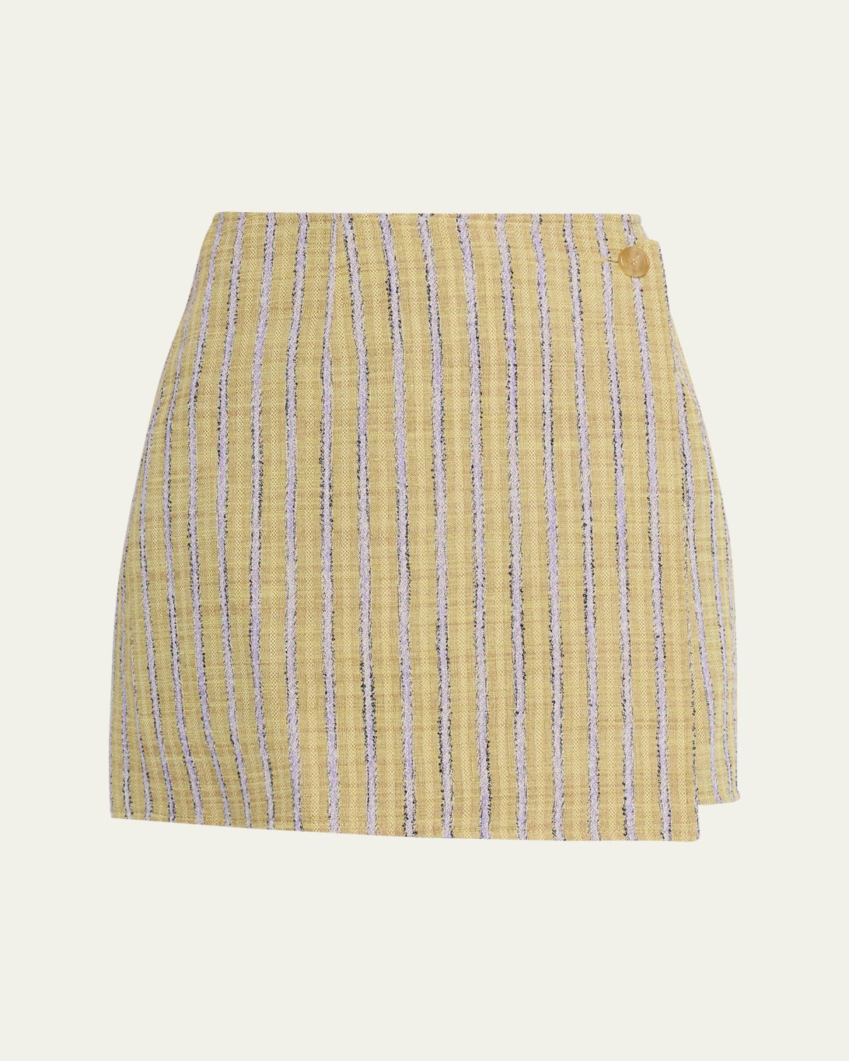 Ulla Johnson Doria Stripe Mini Wrap Skirt