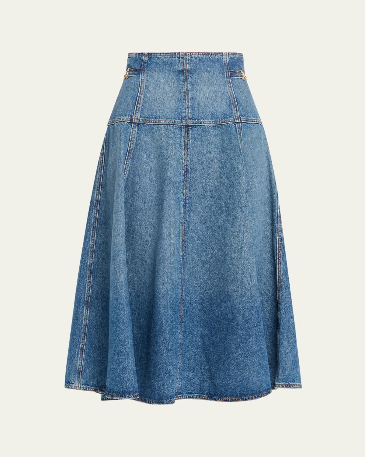 Ulla Johnson Brigette Denim Midi Skirt | Thumbnail 8 Ulla Johnson Brigette Denim Midi Skirt | Thumbnail 8