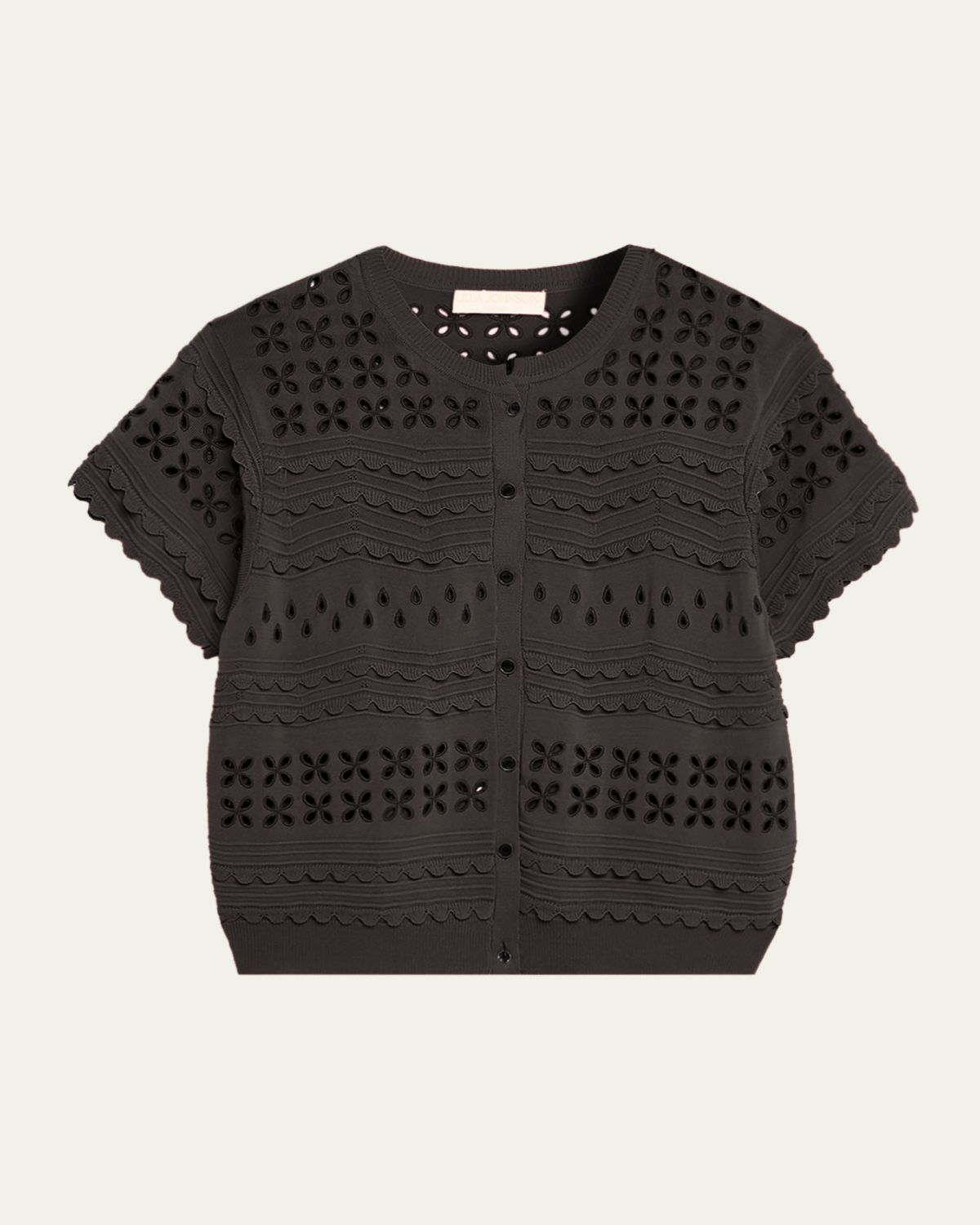 Ulla Johnson Abriana Eyelet Cropped Cardigan | Thumbnail 6 Ulla Johnson Abriana Eyelet Cropped Cardigan | Thumbnail 6