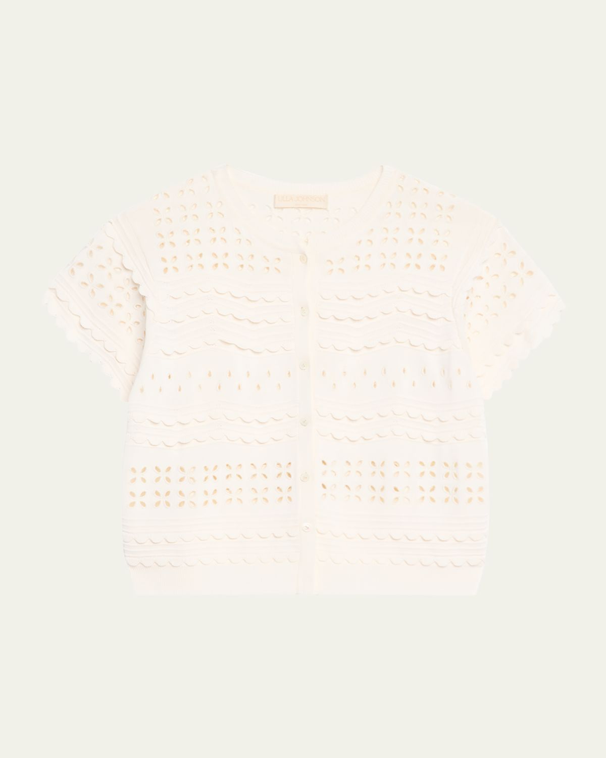 Ulla Johnson Abriana Eyelet Cropped Cardigan | Thumbnail 6 Ulla Johnson Abriana Eyelet Cropped Cardigan | Thumbnail 6