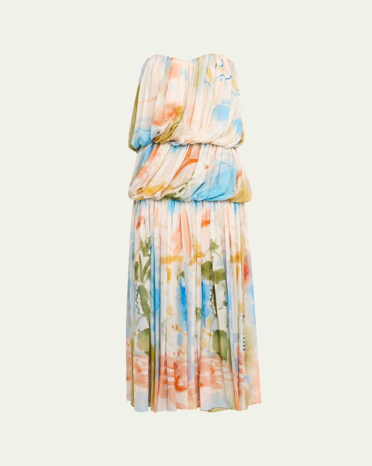 Ulla Johnson x Helen Frankenthaler Reverie Strapless Silk Gown