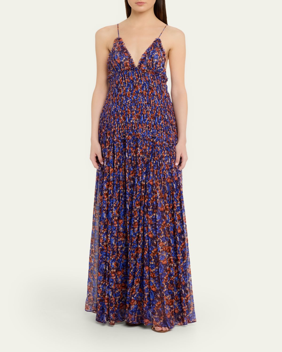 Ulla Johnson Atrani Floral Silk Chiffon Maxi Dress | Thumbnail 4 Ulla Johnson Atrani Floral Silk Chiffon Maxi Dress | Thumbnail 4