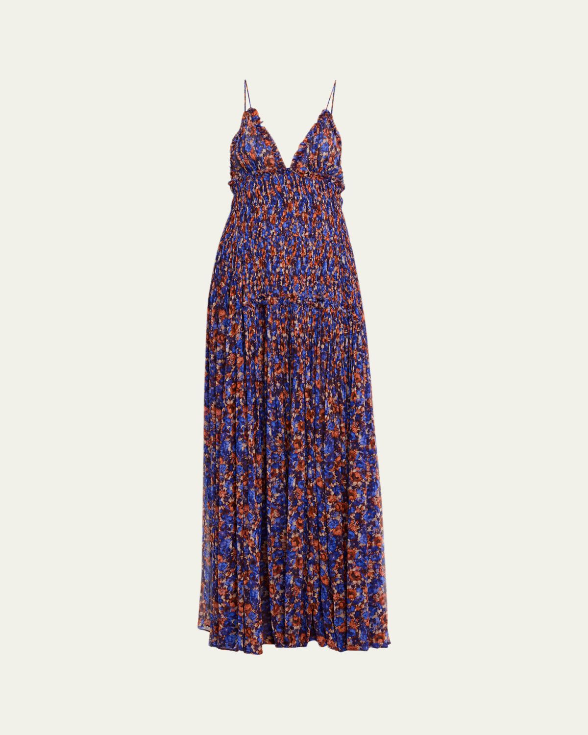 Ulla Johnson Atrani Floral Silk Chiffon Maxi Dress