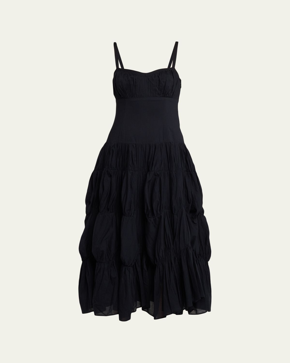 Ulla Johnson Emmalina Tiered Cotton Midi Dress